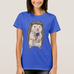 Hedgehog Red wine T-Shirt
