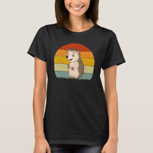 Hedgehog  Retro Style Vintage T-Shirt