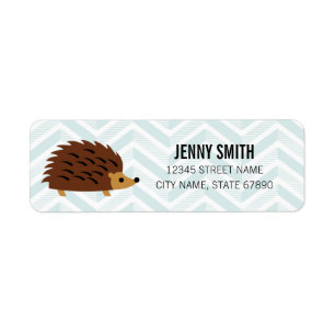 Hedgehog Return Address Labels