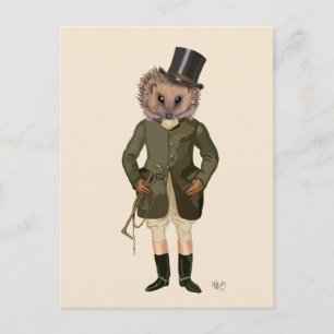 Hedgehog Rider Full 2 Postcard