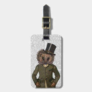 Hedgehog Rider Portrait Luggage Tag
