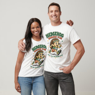 Hedgehog Running Club Cute Mascot Shirt