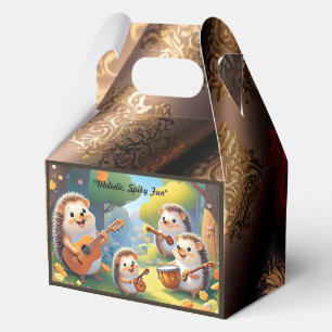 "Hedgehog Serenade Ensemble" Favor Box