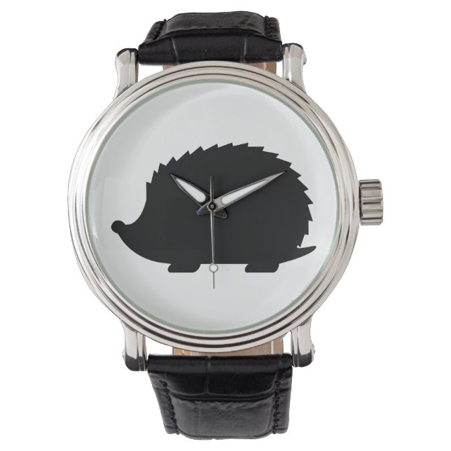 Hedgehog Silhouette Watch (Front)