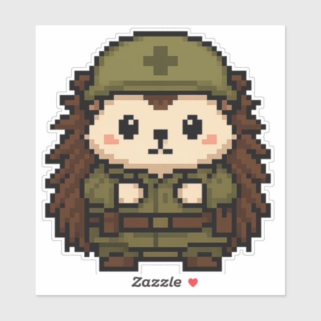 hedgehog soldier 6x6 (Sheet)
