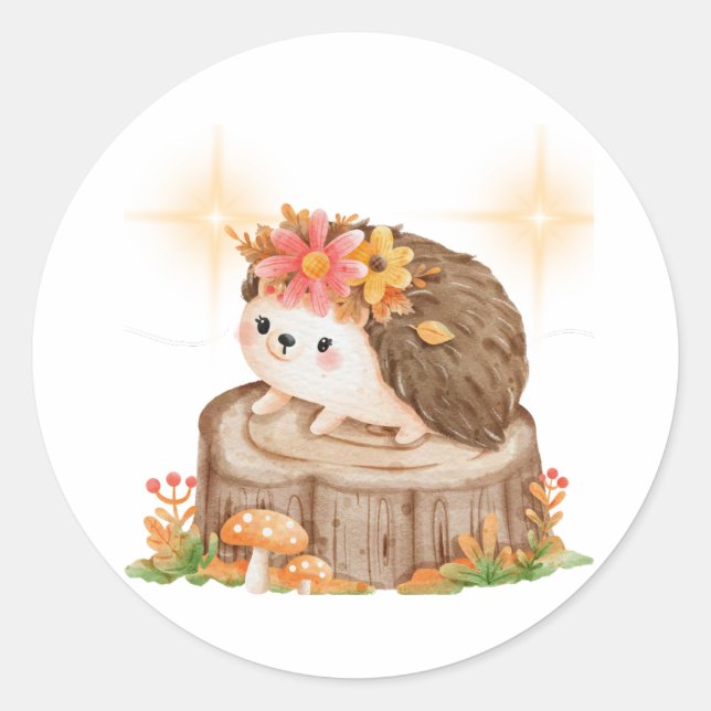 Hedgehog spring sticker (Front)