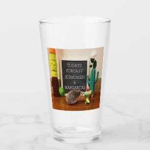 Hedgehog Sunscreen and Margaritas Glass