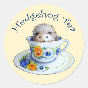 Hedgehog Tea Stickers