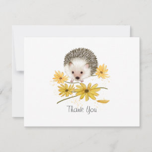 Hedgehog Thank You Card