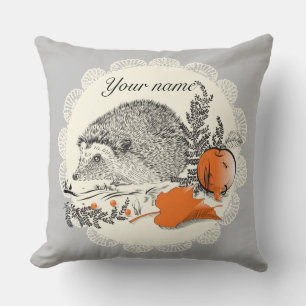 Hedgehog Throw Pillow