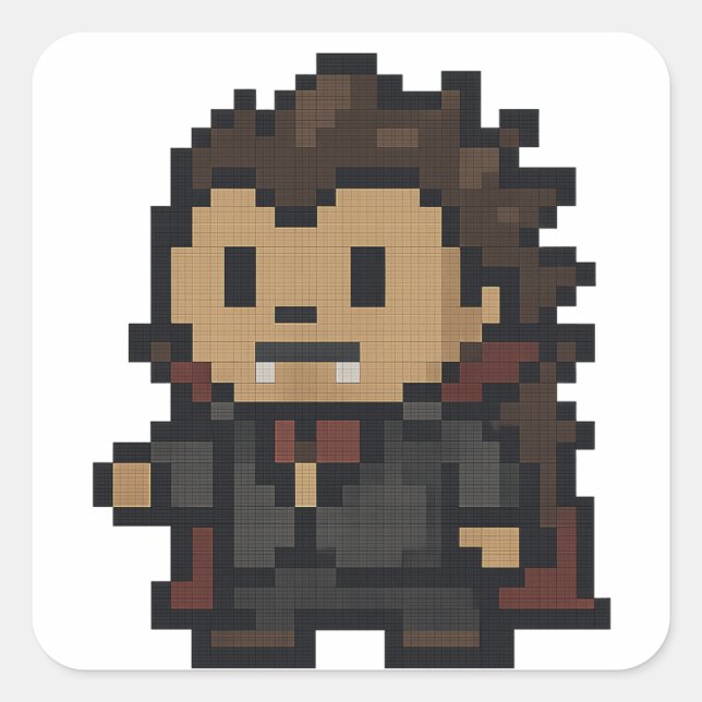 hedgehog vampire sheet square sticker (Front)