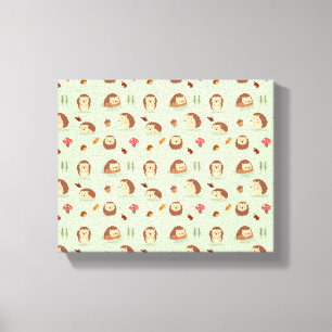 Hedgehog world  canvas print