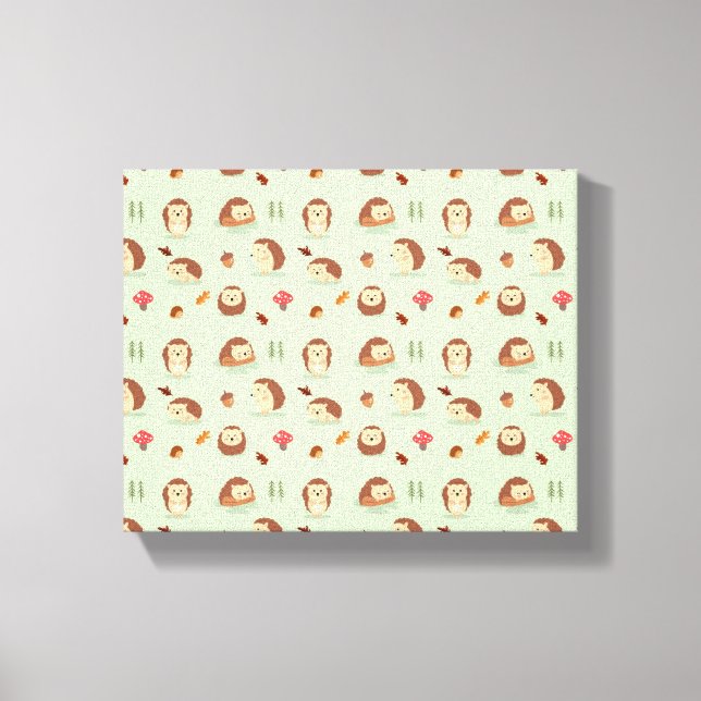 Hedgehog world  canvas print (Front)