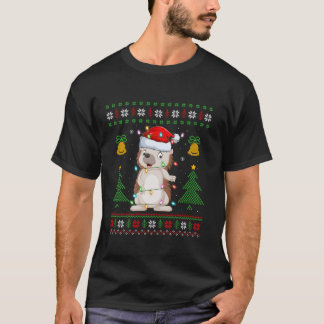 Hedgehog Xmas Lighting Ugly Sweater Santa Hedgehog