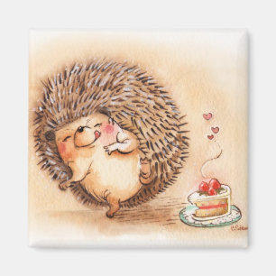 Hedgehog Yum Magnet