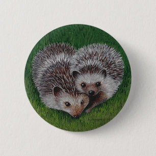 Hedgehogs 2 Inch Round Button