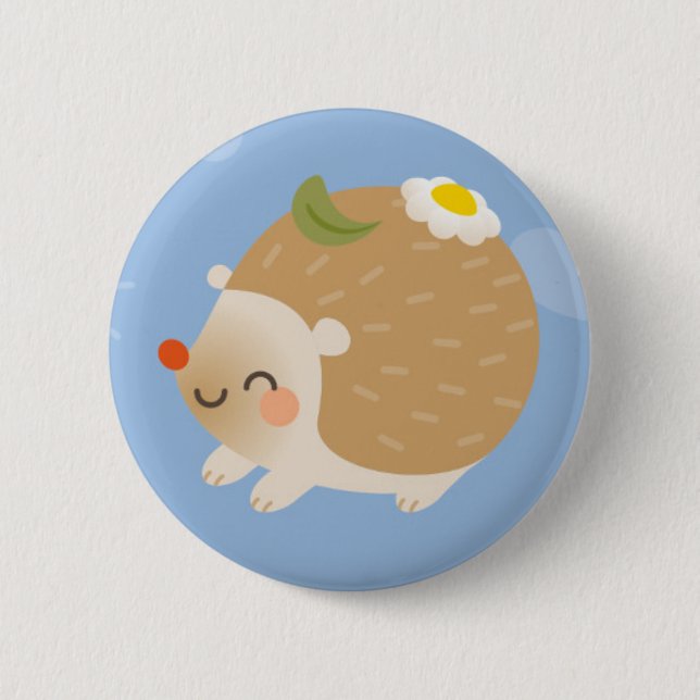 Hedgehogs 2 Inch Round Button (Front)