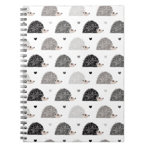 Hedgehogs and Hearts Notebook