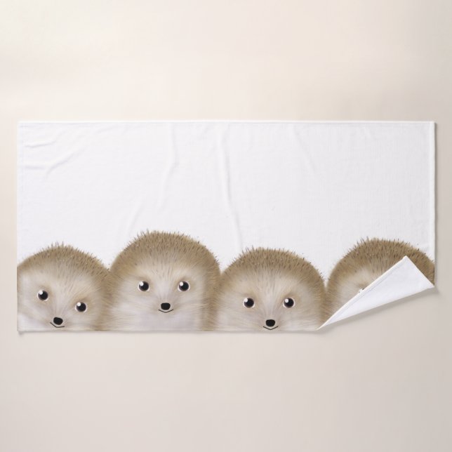 Hedgehogs Bath Towel (Bath Towel)