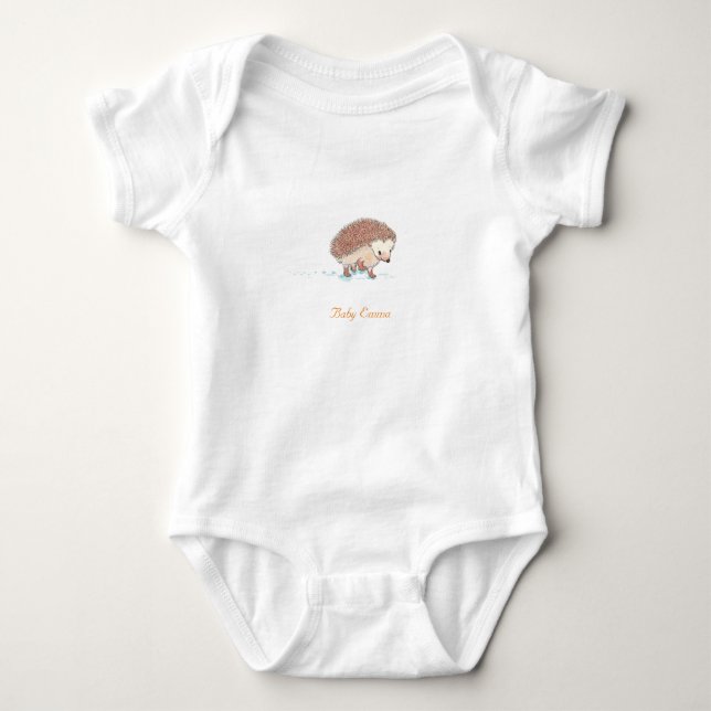 Hedgehog's Big Adventure  Baby Bodysuit (Front)