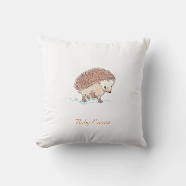 Hedgehog's Big Adventure  Throw Pillow (Front)