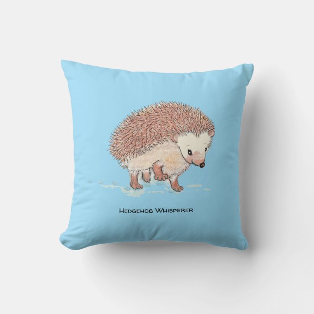 Hedgehog's Big Adventure  Throw Pillow (Front)