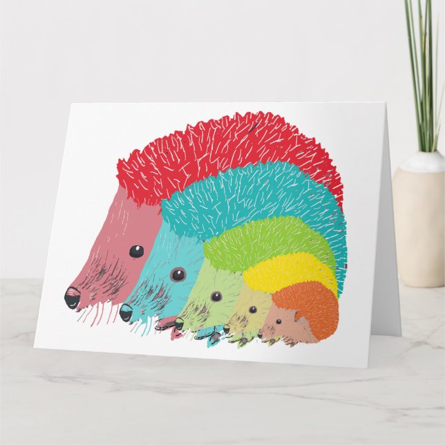 Hedgehogs Card (Front)