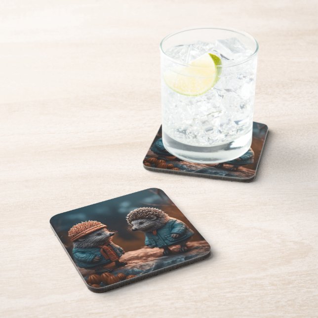 Hedgehogs Coaster (Right Side)
