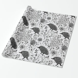 Hedgehogs Designer Wrapping Paper