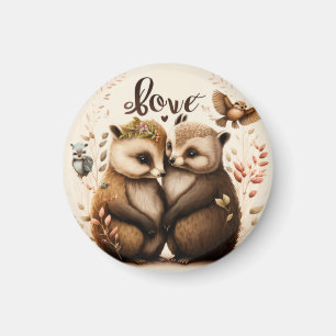 hedgehogs in love magnet