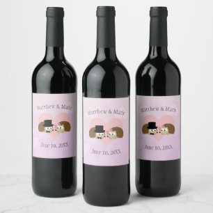 Hedgehogs in Love  Wine Label