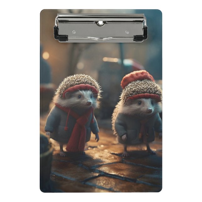 Hedgehogs Mini Clipboard (Front)