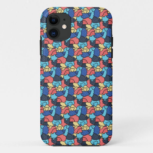 Hedgehogs Pattern Case-Mate iPhone Case (Back)