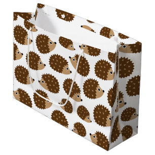 Hedgehogs seamless pattern (ver.6) large gift bag