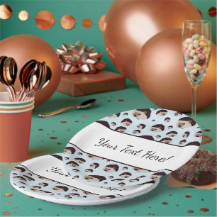 Hedgehogs with Text Paper Plate