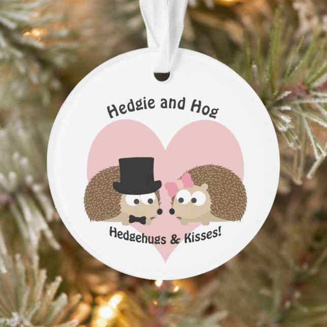 Hedgehug et Kisses mignon Hedgehog couple (Arbre)