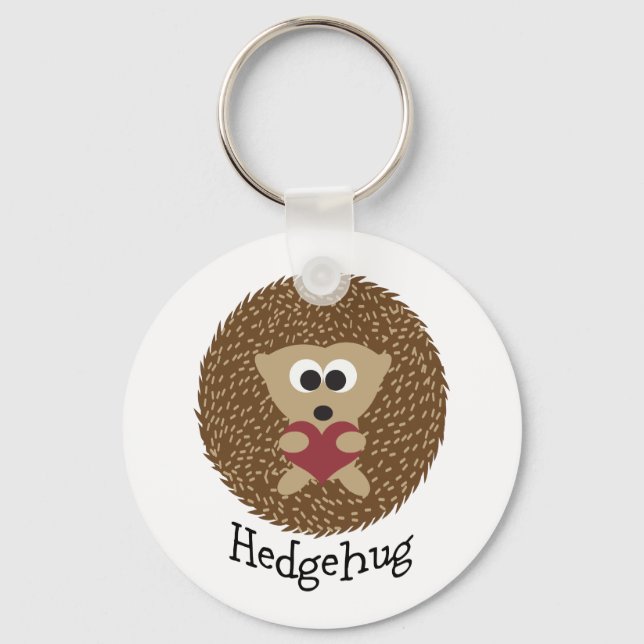 Hedgehug Hedgehog Keychain (Front)