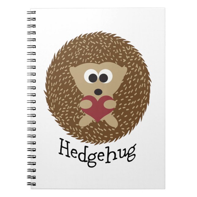 Hedgehug Hedgehog Notebook (Front)