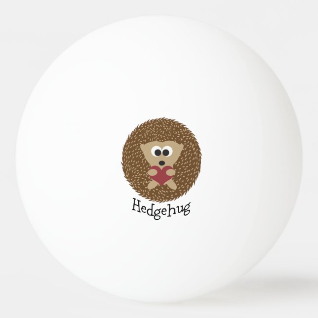 Hedgehug Hedgehog Ping Pong Ball (Front)