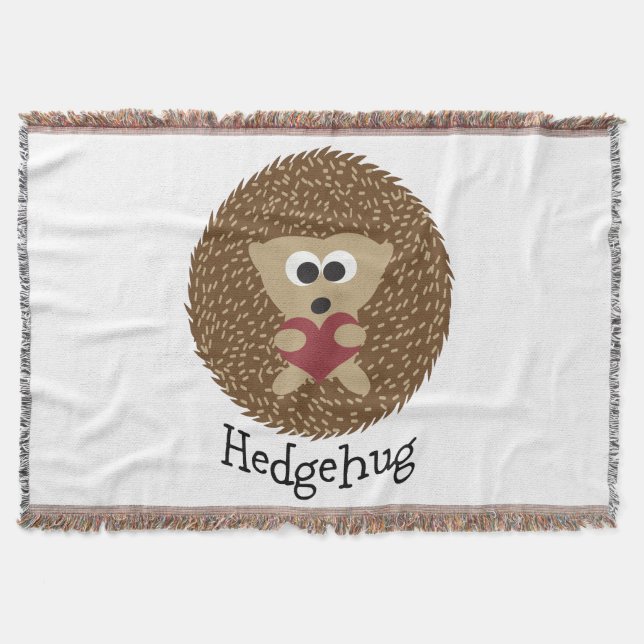 Hedgehug Hedgehog Throw Blanket (Front)