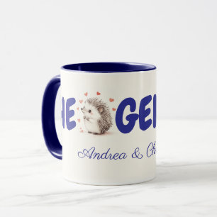 Hedgehugs ! Hérisson personnalisé Mug de café, Mug
