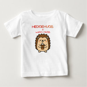 Hedgehugs & Warm Mugs – Cute Cozy Hedgehog Winter Baby T-Shirt