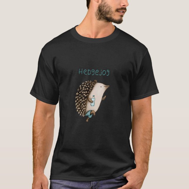 Hedgejog Running Hedgehogs Hedgehogs Apparel 1 T-Shirt (Front)