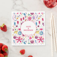 Hedgerow Wild Flowers Watercolor