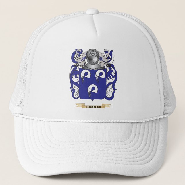 Hedges Coat of Arms (Family Crest) Trucker Hat (Front)