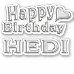 Hedi Happy Birthday Autocollants