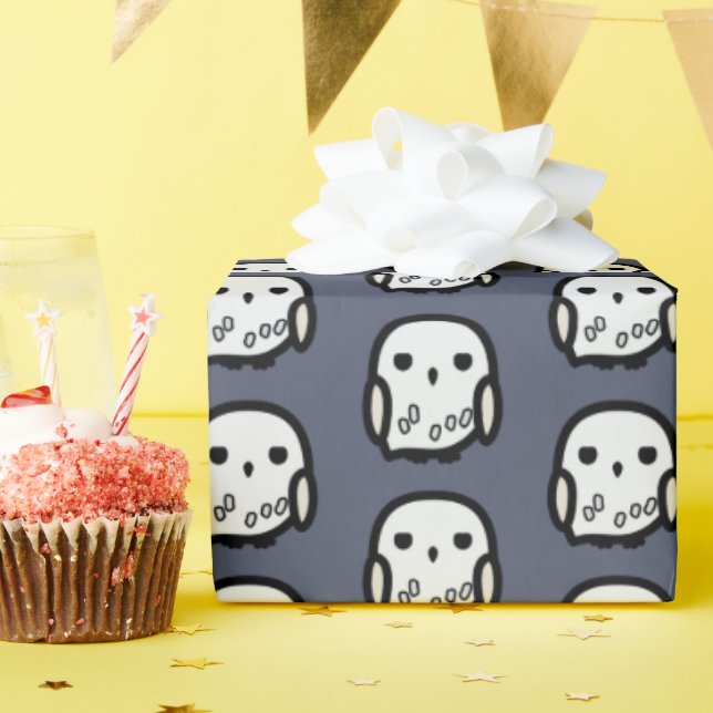 Hedwig Cartoon Character Art Wrapping Paper (Birthday Party)
