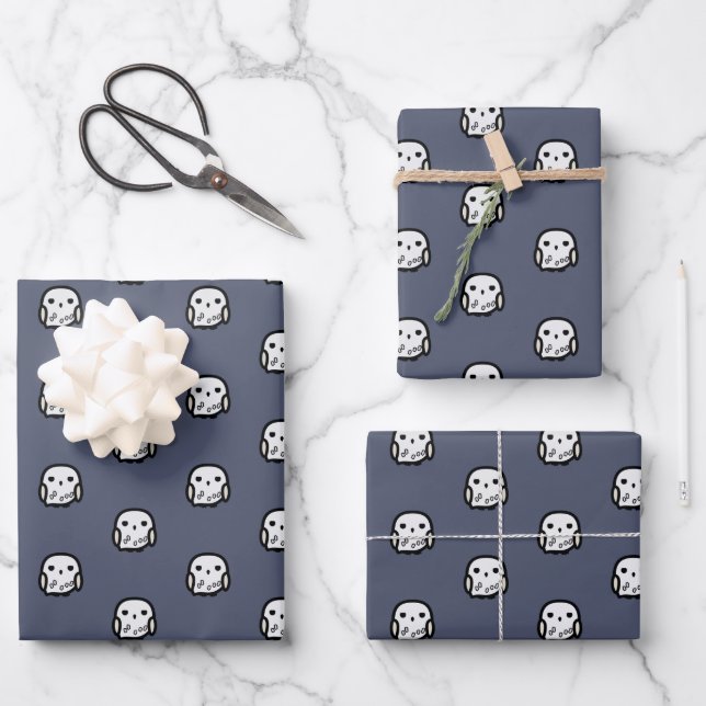 Hedwig Cartoon Character Art Wrapping Paper Sheet (Front)