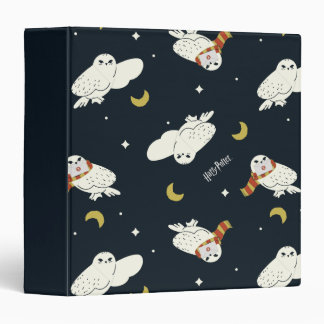 Hedwig Nighttime Moonlight Pattern Binder