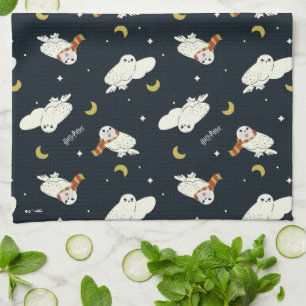 Hedwig Nighttime Moonlight Pattern Kitchen Towel